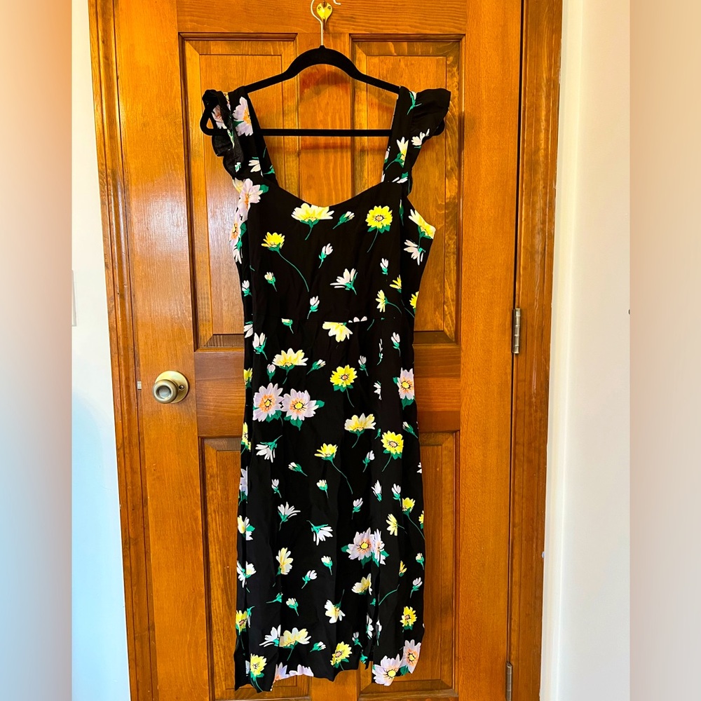 LOFT Floral A-Line Dress